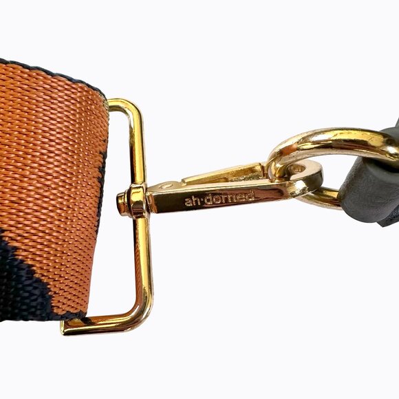 Ahdorned NY Vegan Leather Messenger Bag Charcoal Gray 2 Crossbody Straps Y2K 90s - Picture 9 of 11